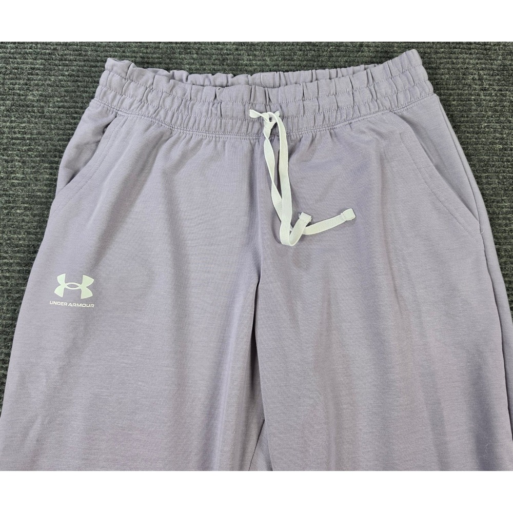 Under Armour Jogger Pants Womens‎ Medium Purple Excellent Loose Fit Drawstring